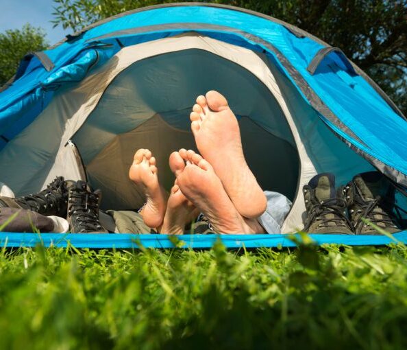 Uma Barraca Grande de Camping