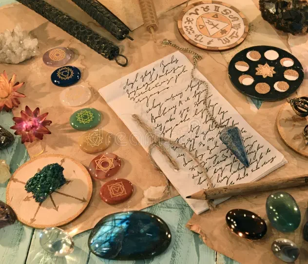 Conjunto Holístico de Pedras e Velas para a Noiva